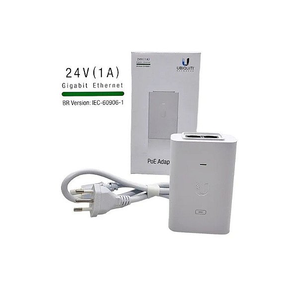 Injetor PoE POE-24-24W-G-WH-BR 24 VCC 24 W 1 A Gigabit Branco