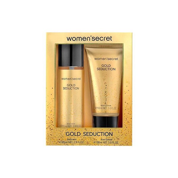 Kit Women'Secret Gold Seduction Névoa Corporal 85ML + Loção Corporal 90ML - Feminino