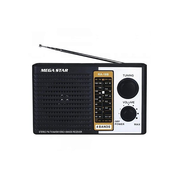 Rádio Megastar RA-18 4 Bandas - 2V