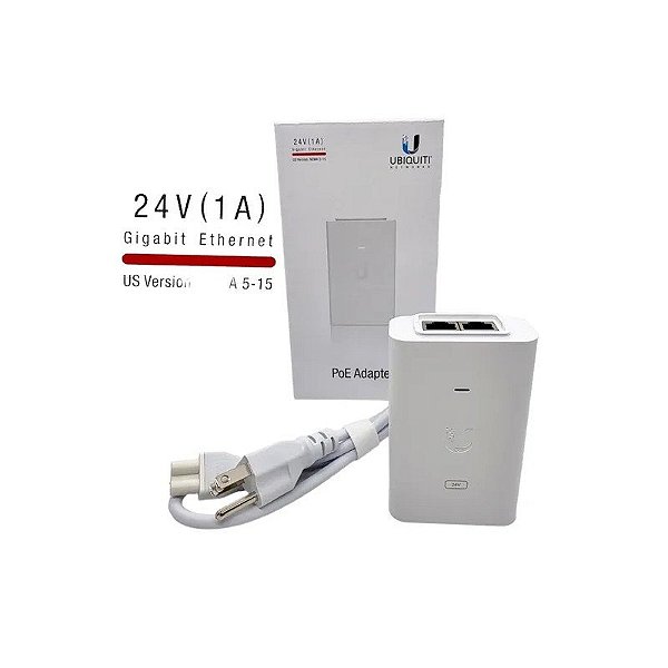 Injetor PoE POE-24-24W-G-WH 24VDC 24W 1A Giga