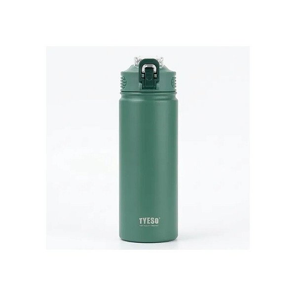 Garrafa Térmica Tyeso TS-8771C MZ-297 de 750 ML com Canudo - Verde
