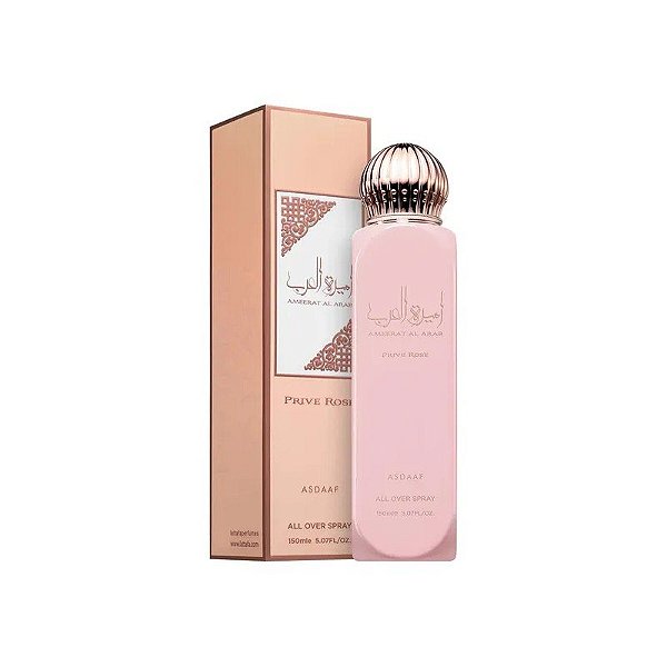 Spray Corporal/Capilar Asdaaf Ameerat Al Arab Prive Rose Feminino - 150ML