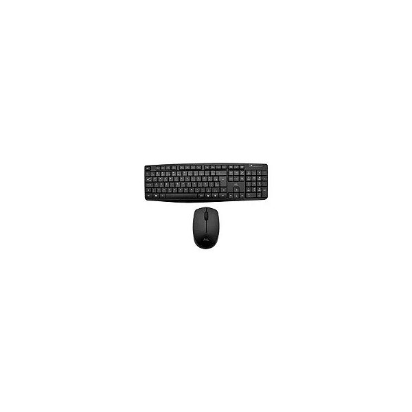 Teclado + Mouse Mtek KM5239 Sem Fio / Português - Preto