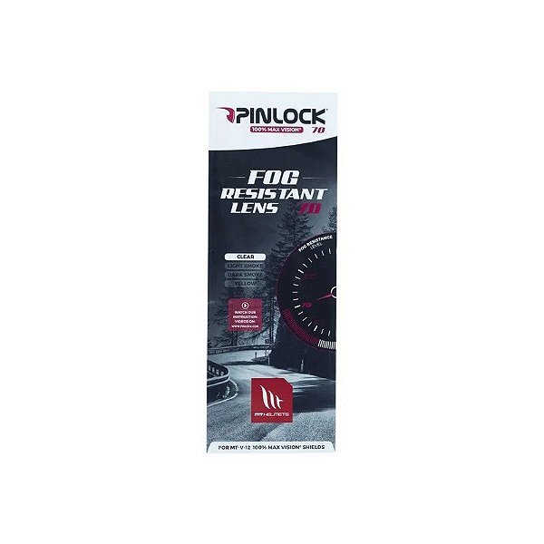 Película para Viseira MT Helmets MT-V-12 DKS - Lente Pinlock Clear Max Vision