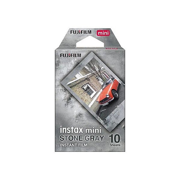 Papel Térmico Fujifilm Instanx Mini - Cinza Pedra (10 Unidades)