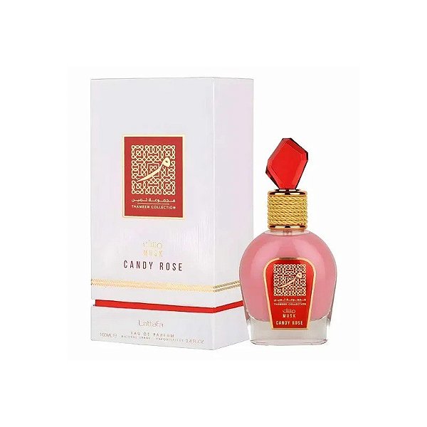 Perfume Lattafa Thameen Musk Candy Rose Eau de Parfum Feminino 100ML