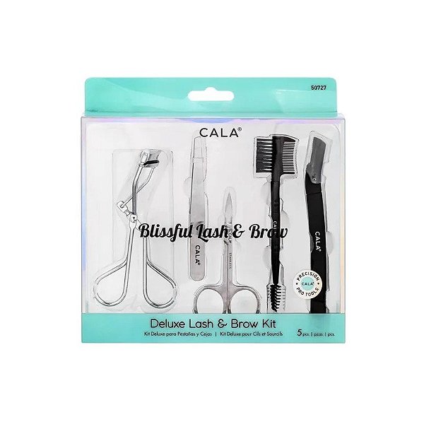 Kit de Cílios e Sobrancelhas Cala Deluxe 5 Peças