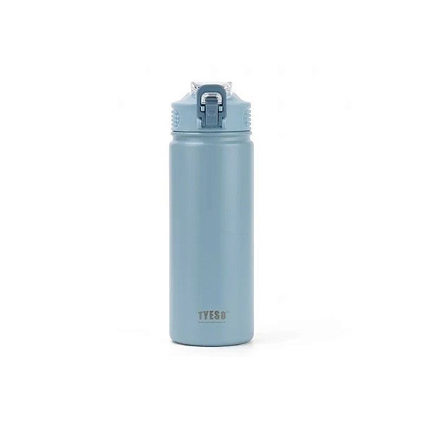 Garrafa Térmica Tyeso TS-8771C MZ-297 de 750 ML com Canudo - Azul Claro