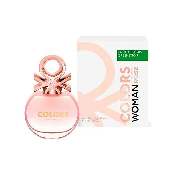 Perfume Benetton Colors Woman Rose EDT 50ml Feminino