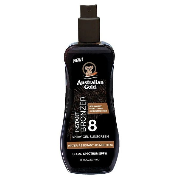 Protetor Solar Australiano Gold Bronze Instantâneo FPS8 - 237mL