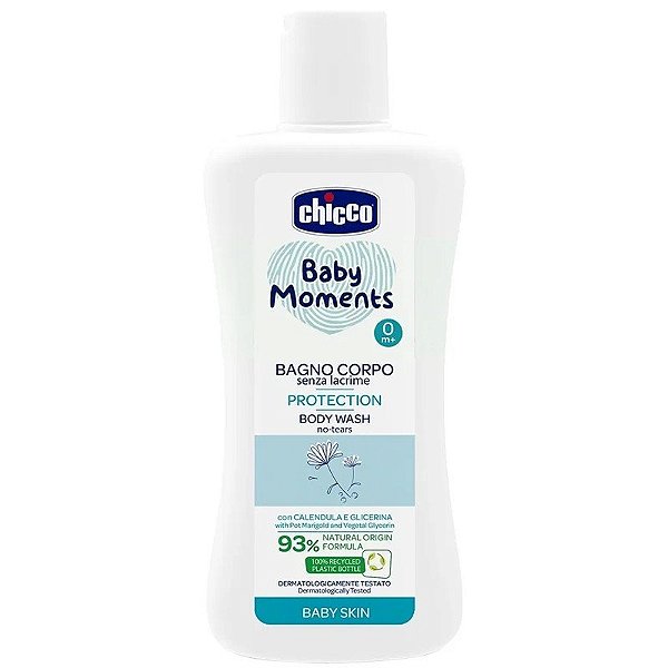 Gel de banho Chicco Baby Moments Proteção - 200mL