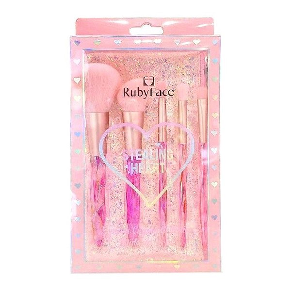 Kit Pincel Ruby Face Stealing Heart - Y21833 (5 Peças)