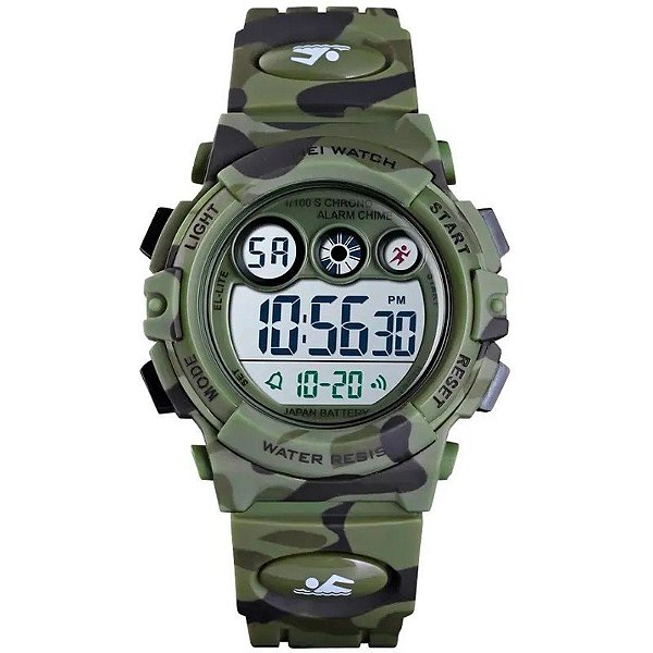 Relógio Skmei 1547 Camuflado Verde - Masculino