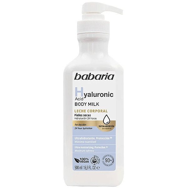 Loção Corporal Babaria Hialurônico 500ml