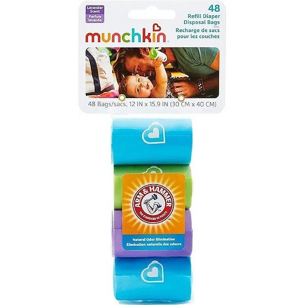 Recarga de Fraldas MUNCHKIN 38207 48 Sacolas