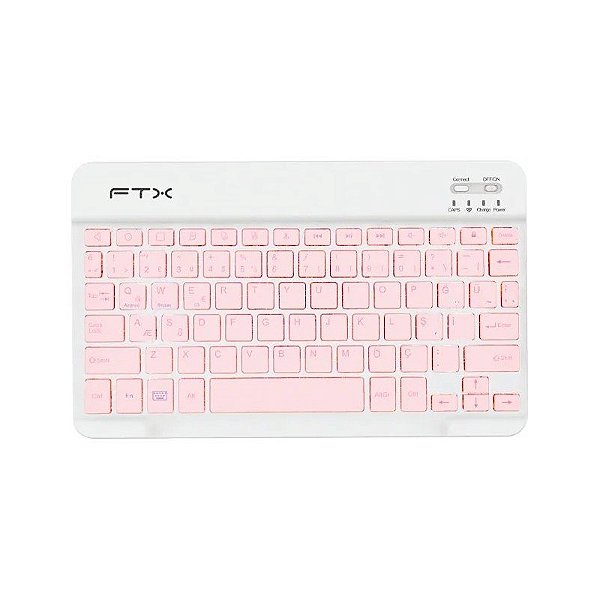 Teclado Sem Fio FTX FTXB09 - Rosa