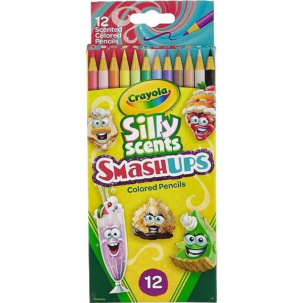Lápis de Cor Crayola Silly Scents Smashups - 68-2118 (12 Unidades)