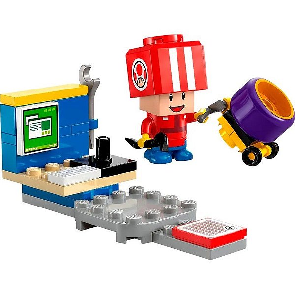 LEGO Super Mario Kart Toad (Equipe de Pit) - 30702 (39 Peças)
