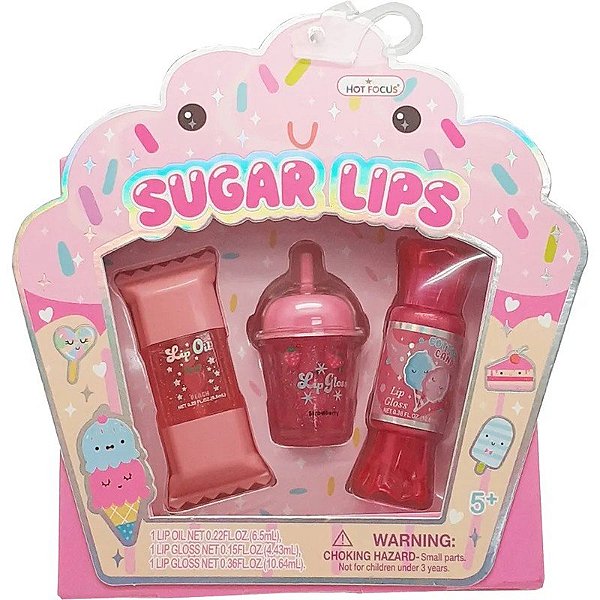 Kit de Batons Sugar Lips Hot Focus - 091SC
