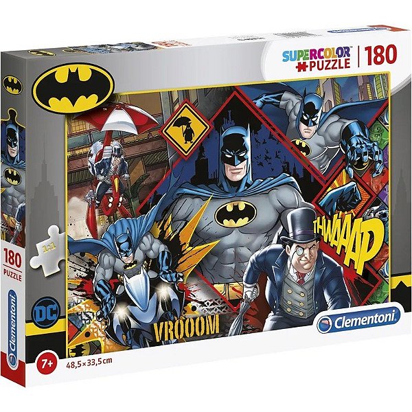 Quebra-Cabeça DC Comics Batman Clementoni - 29108 (180 peças)