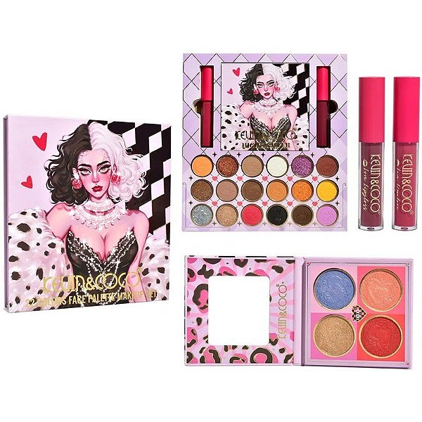 Paleta de Sombra Kevin & Coco Maquiagem Facial KC233891 (22 Cores)