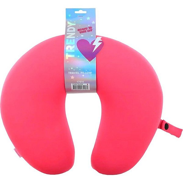 Travesseiro de Pescoço Trendy 17016 - Rosa Choque