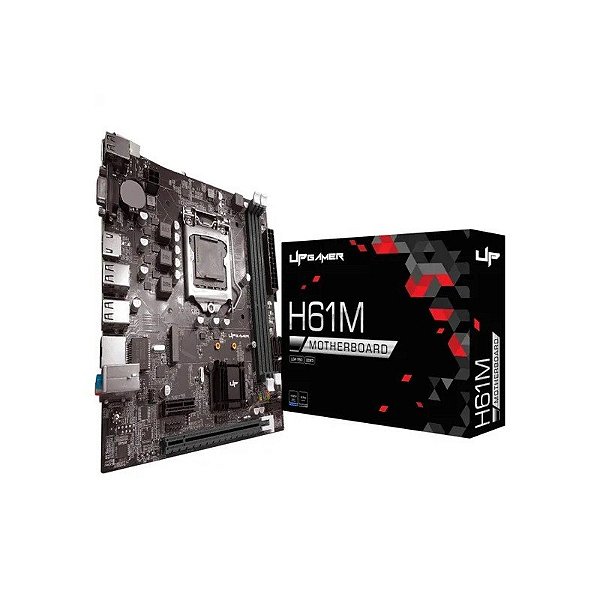 Placa Mãe Gamer Up H61MDR3, Intel LGA 1155, M-ATX, DDR3, M.2 Nvme, UP-H61M