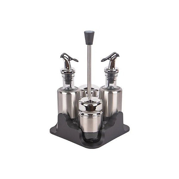 Tempero Porta Gireto de Condimento Inox