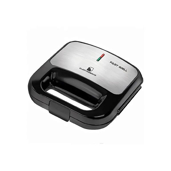 Sanduicheira e Grill Electrobras Fast Grill EBGS-01 750 Watts 127V ~ 60 Hz - Preta/Prata