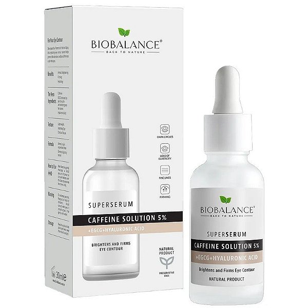 Soro Super Bio Balance Tratamento Solução de Cafeína 5% - 30mL