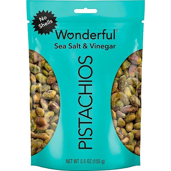 Pistache Sal Marinho e Vinagre Wonderful - 155g