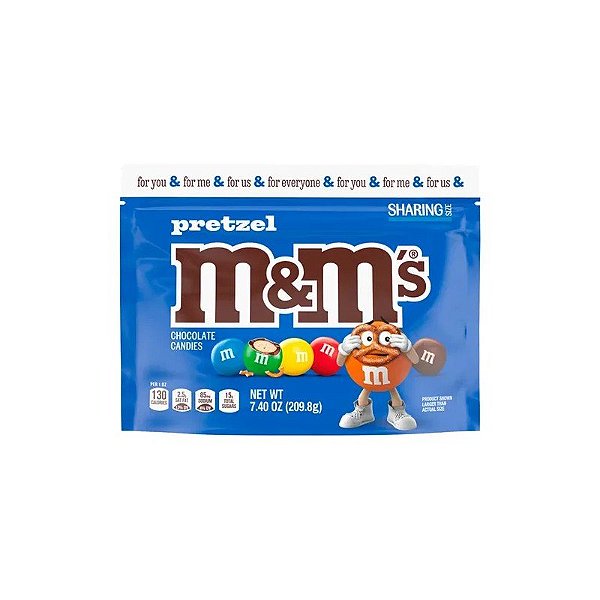 Pacote de Chocolate Mars M&M Pretzel 209G