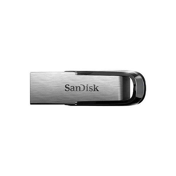 Pen drive de 64GB Sandisk Ultra Flair SDCZ73-064G-G46 USB 3.0 - Prata/Preto