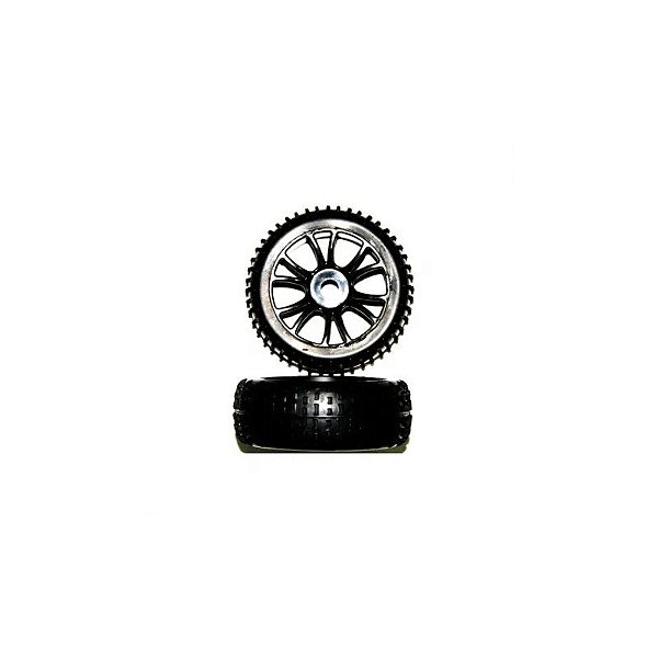 Roda HT Roda Black 1/8 Completa 2PC 85746BL