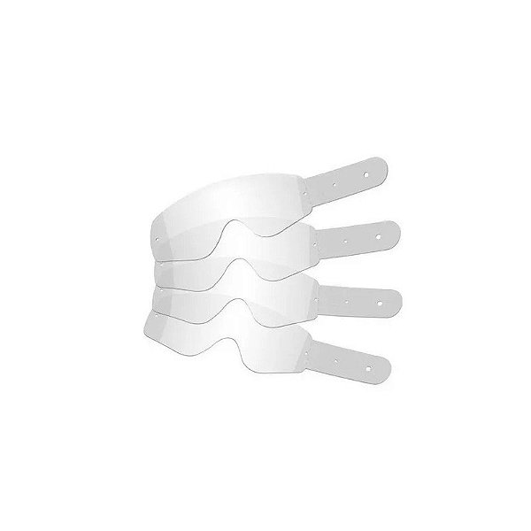 Película para Viseira MT Helmets Tear-Off MX-Pro II-III - 10 Peças