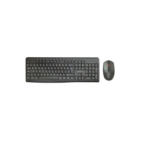 Teclado com Mouse Sem Fio - Havit KB269GCM-SP (e) - Preto