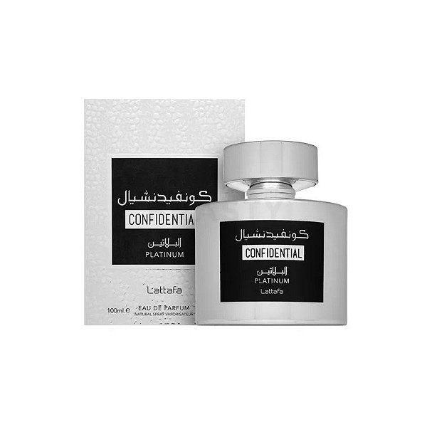 PERFUME MASCULINO LATTAFA CONFIDENTIAL PLATINUM EDP 100ML