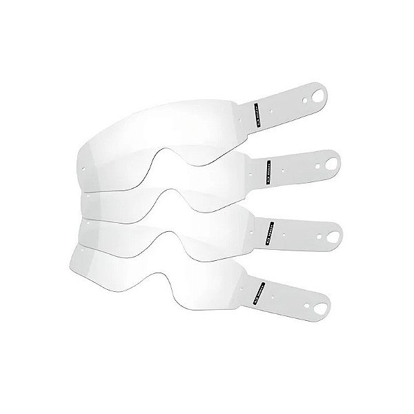 Película para Viseira MT Helmets Kit Tear-Off MX-Pro III - 5 Peças - Transparente