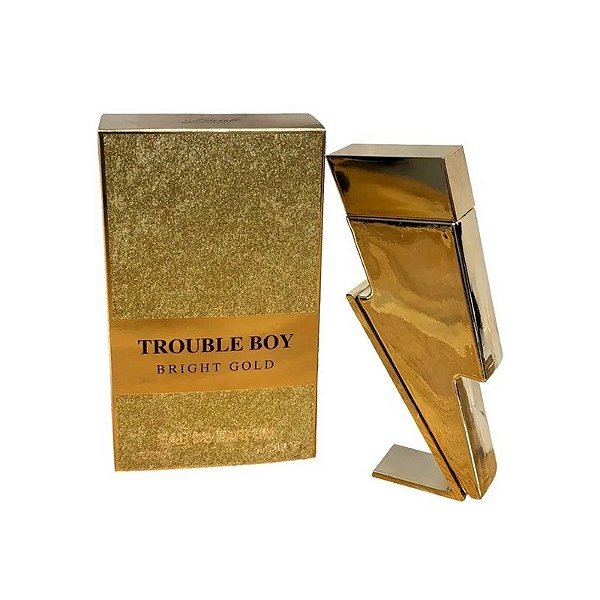 Perfume Masculino Lovali Trouble Boy Bright Gold Edp 100 ML