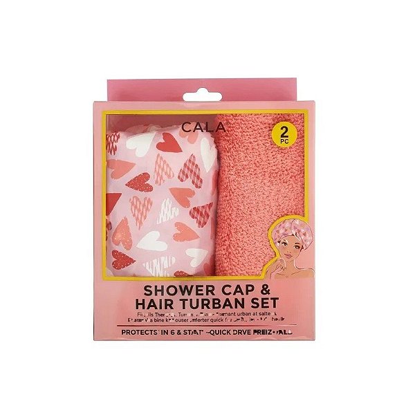 Touca de Banho e Turbante Cala Setheart