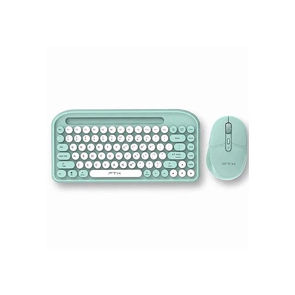 Teclado Wireless FTX FTXGK01 Bluetooth (Español) + Mouse - Verde