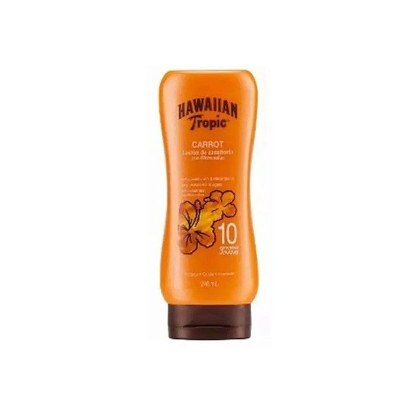 Protetor Solar Hawaiian Tropic Carrot Cenoura FPS 10 240mL