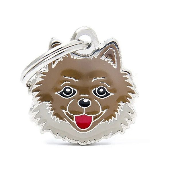Placa de identificação MyFamily Friends Cão Pomerânia MF77