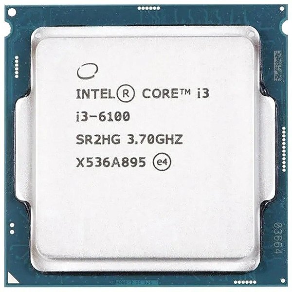 Processador Intel Core i3 LGA1151 i3-6100 3.70GHz 3MB Cache OEM