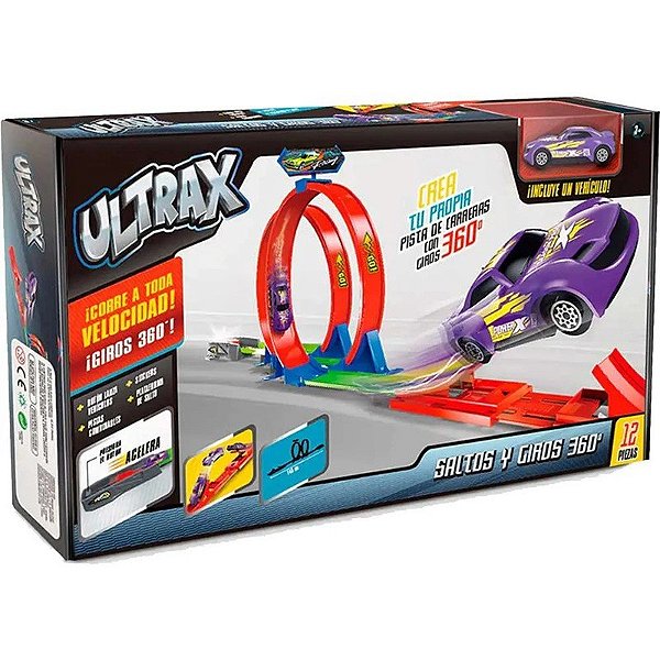 Ultrax Pista de Saltos y Giros 360° - VTR02 (12 Piezas)