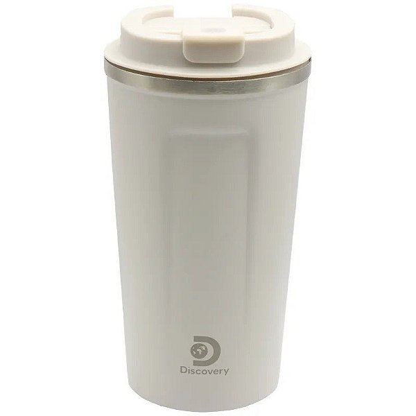Vaso Térmico com Tampa Discovery 18493 500mL - Bege