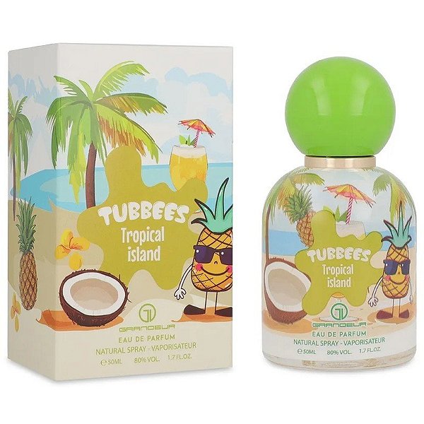 Perfume Grandeur Elite Tubbees Ilha Tropical EDP 50mL - Unissex (Infantil)
