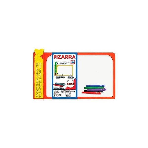 Quadro Branco Magnético 60X90 CM - Inclui 4 Marcadores Coloridos