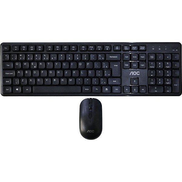 Teclado e Mouse Sem Fio Aoc KM460B/FG