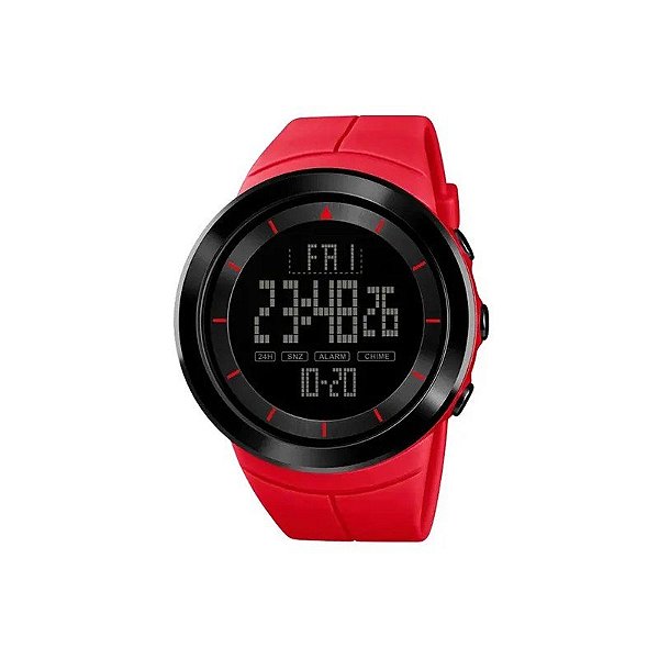 Relógio Digital Masculino Skmei 1402 RD (Vermelho)